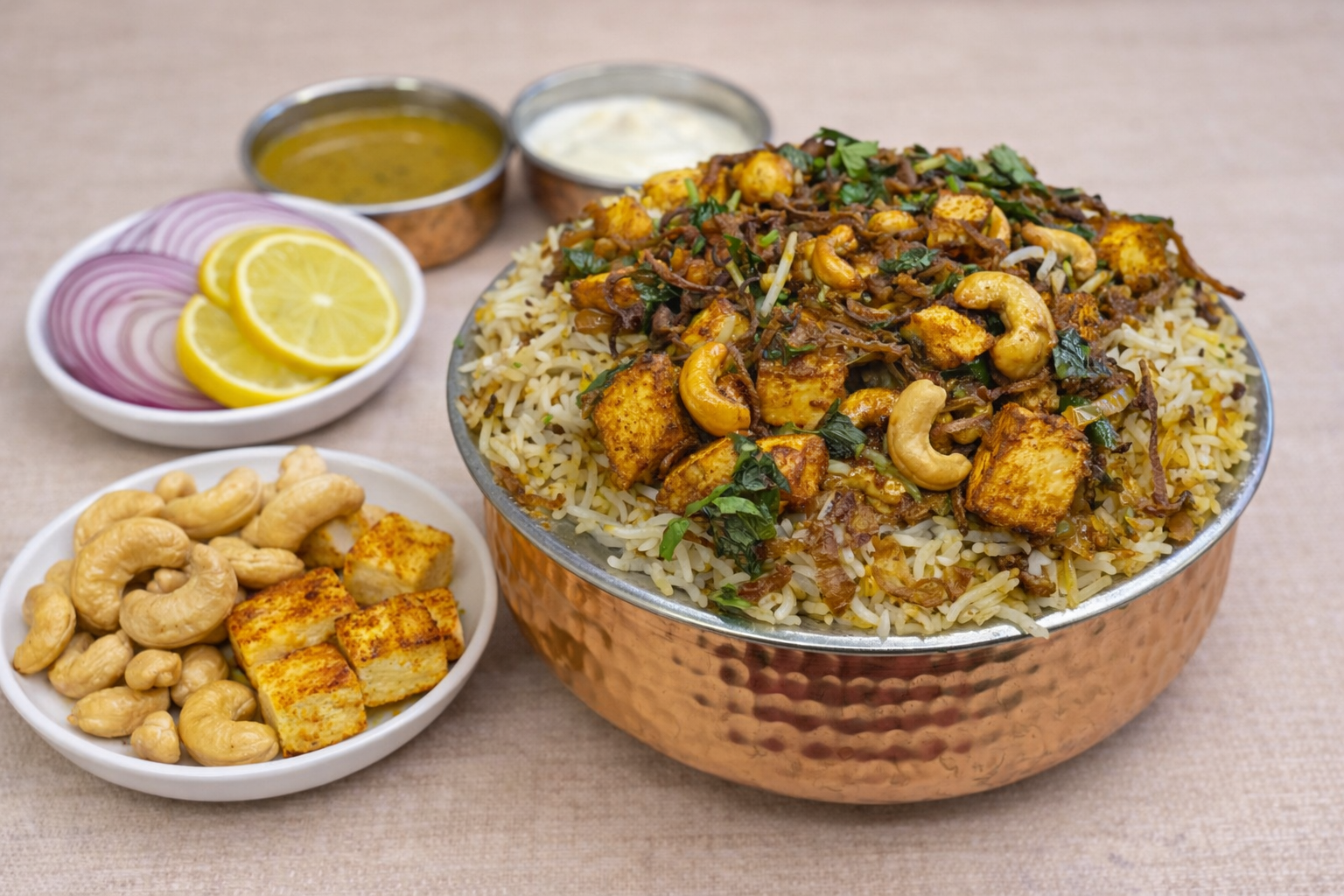 Kaju Paneer Biryani